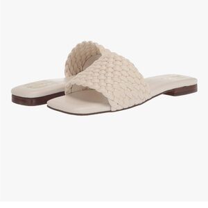 Vince Camuto Arissa Woven Flat Sandal Slide Creamy White Women’s 8.5M